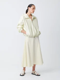 Studio Nicholson Centro Skirt In Parchment -Studio Nicholson CentroSNW 1337PowderCottonSkirtsParchment5 scaled