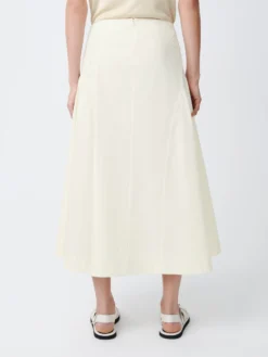 Studio Nicholson Centro Skirt In Parchment -Studio Nicholson CentroSNW 1337PowderCottonSkirtsParchment7 scaled