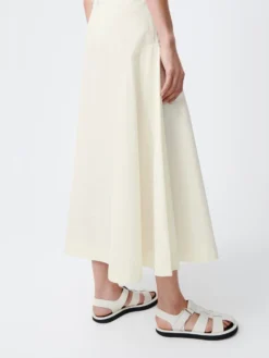 Studio Nicholson Centro Skirt In Parchment -Studio Nicholson CentroSNW 1337PowderCottonSkirtsParchment8 scaled