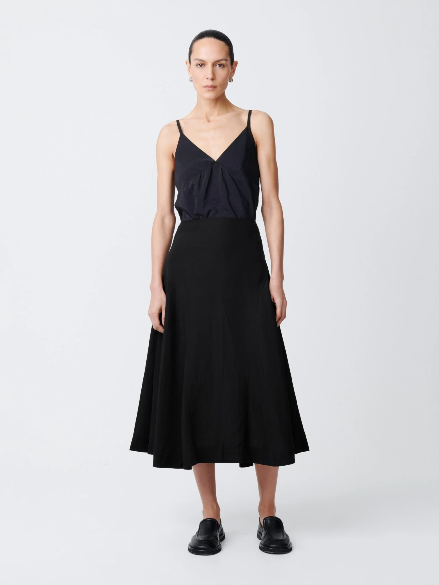 Studio Nicholson Centro Skirt In Black 1 Studio Nicholson Centro Skirt In Black
