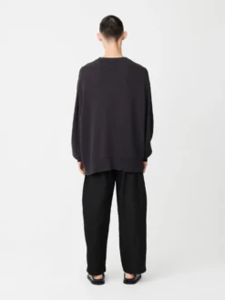 Studio Nicholson Corde Knit In Asphalt -Studio Nicholson CordeSNM 1112RibbonKnitAsphalt3 scaled