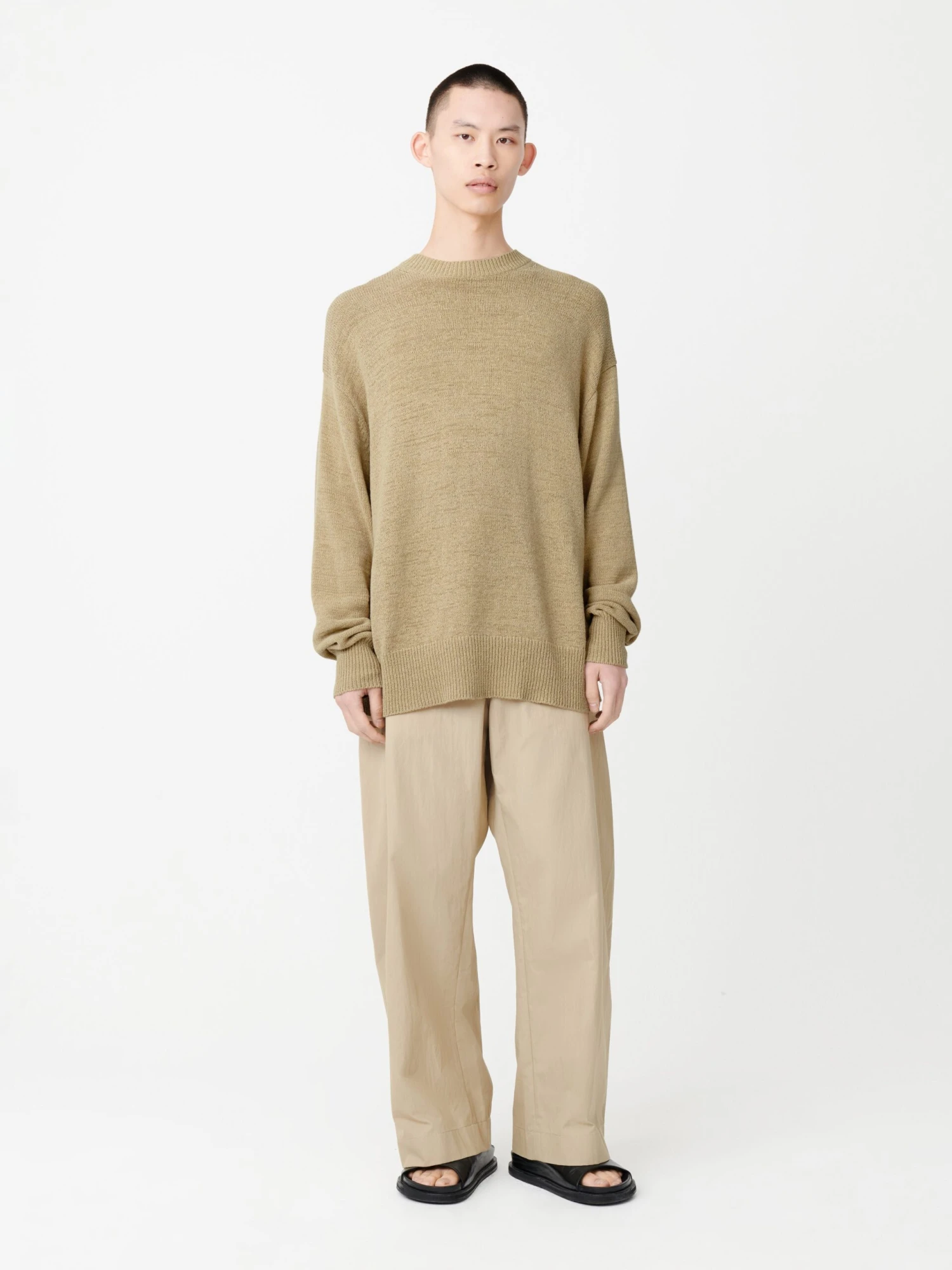 Studio Nicholson Corde Knit In Sand 1 Studio Nicholson Corde Knit In Sand