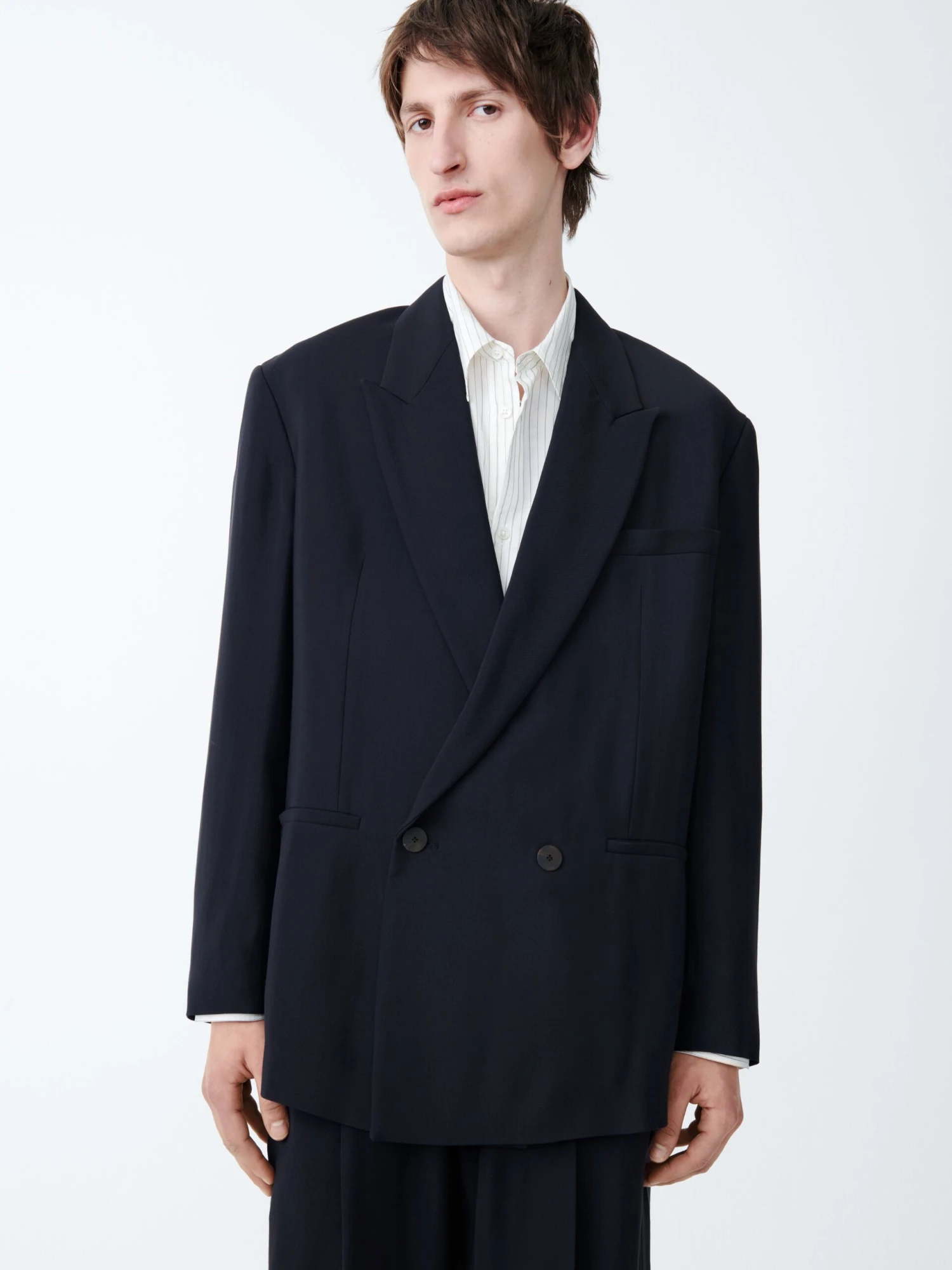 Studio Nicholson Daburu Jacket In Darkest Navy 5 Studio Nicholson Daburu Jacket In Darkest Navy - Image 5