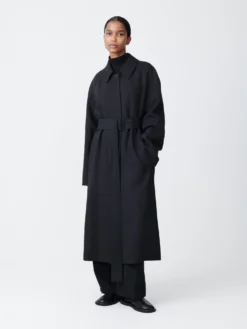 Studio Nicholson Denali Coat In Darkest Navy