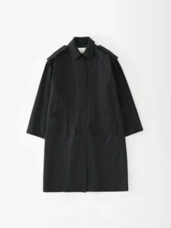 Studio Nicholson Diphu Coat In Black -Studio Nicholson DIPHUSNW 1130 54207 FS scaled