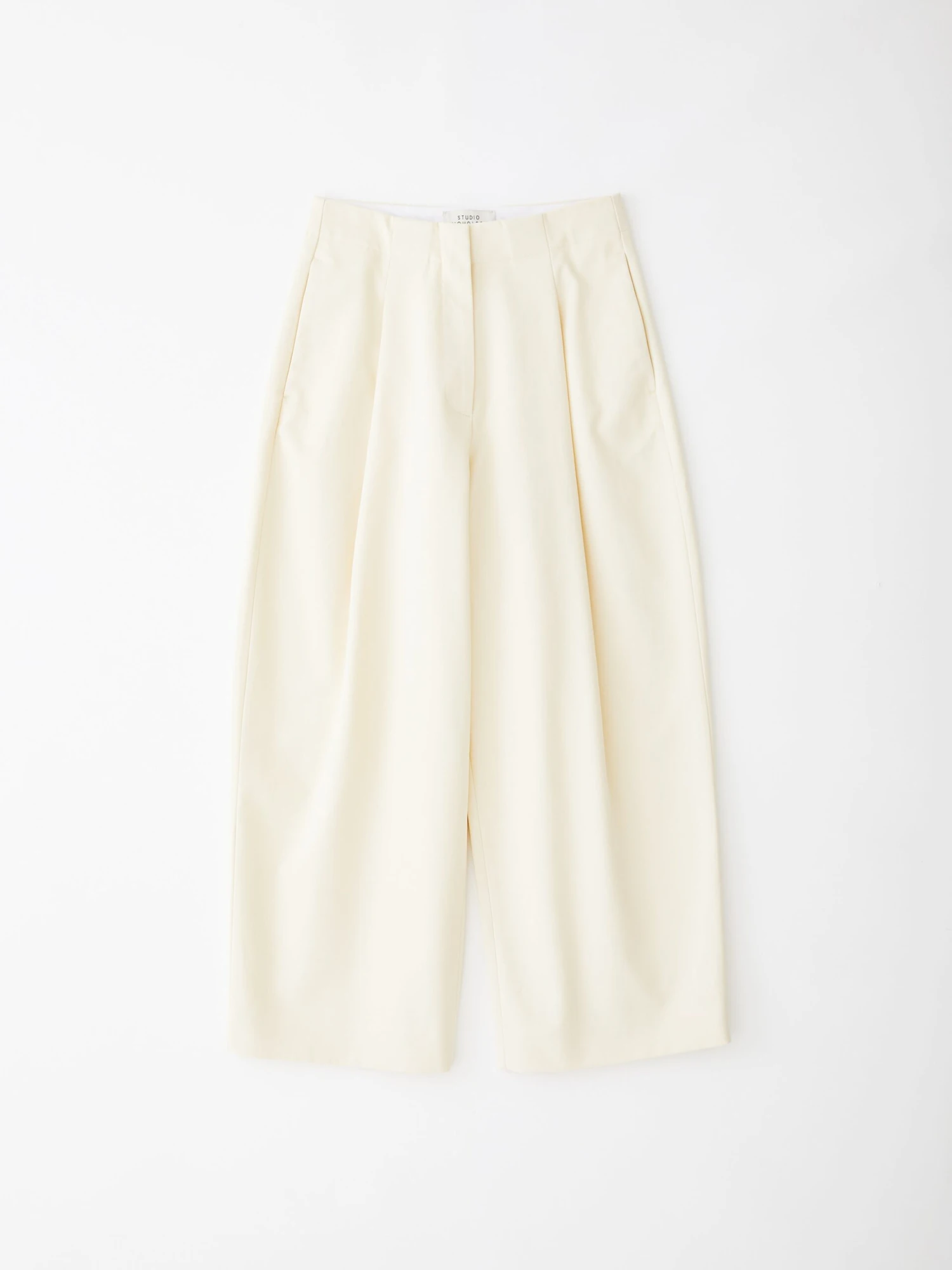 Studio Nicholson Dordoni Volume Pant In Cream 8 Studio Nicholson Dordoni Volume Pant In Cream - Image 8