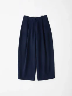 Studio Nicholson Dordoni Volume Pant In Dark Navy -Studio Nicholson DORDONINAVY FS scaled