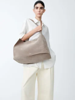 Studio Nicholson Doublet Suede Bag In Clay