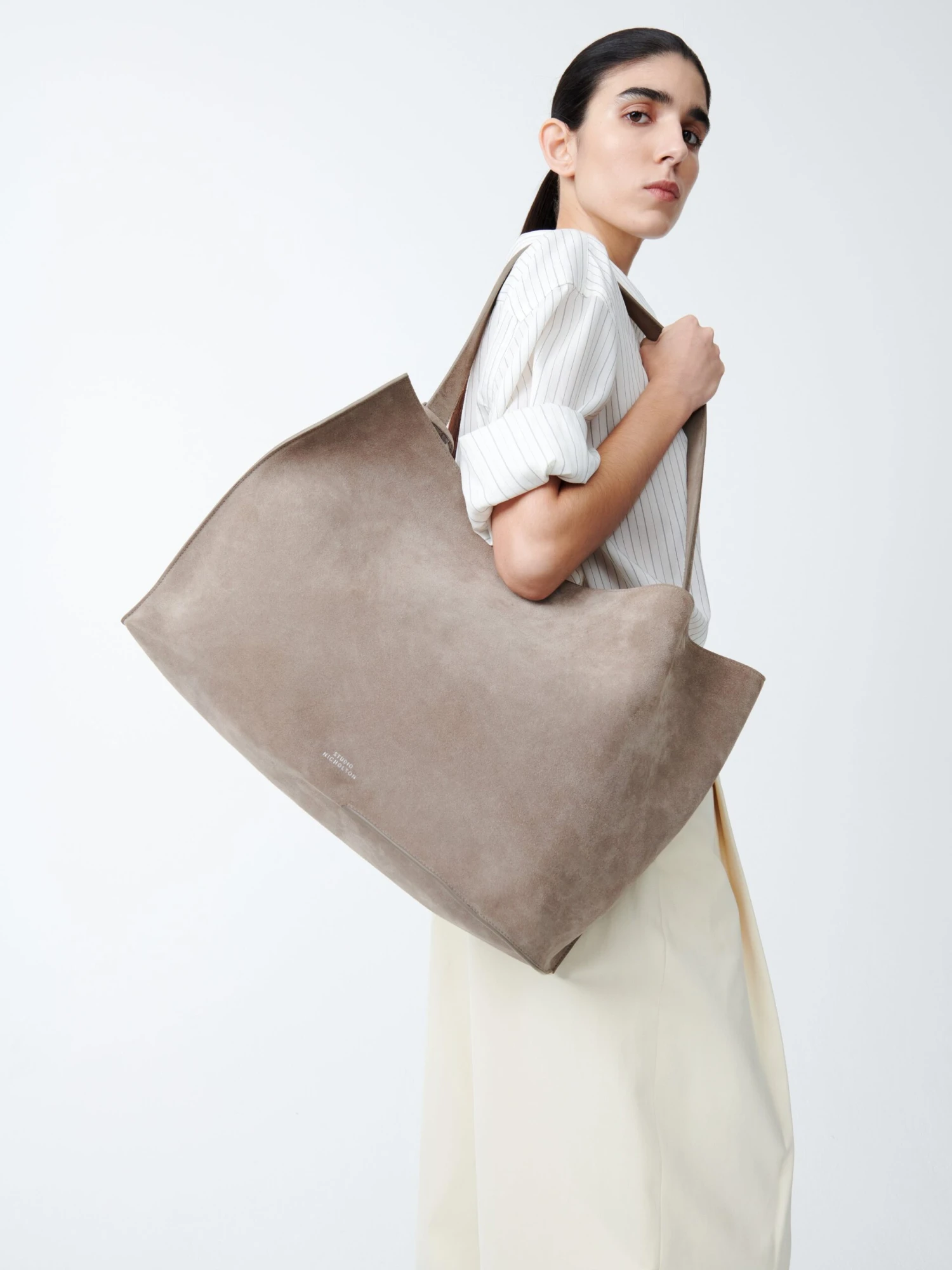 Studio Nicholson Doublet Suede Bag In Clay 10 Studio Nicholson Doublet Suede Bag In Clay - Image 10