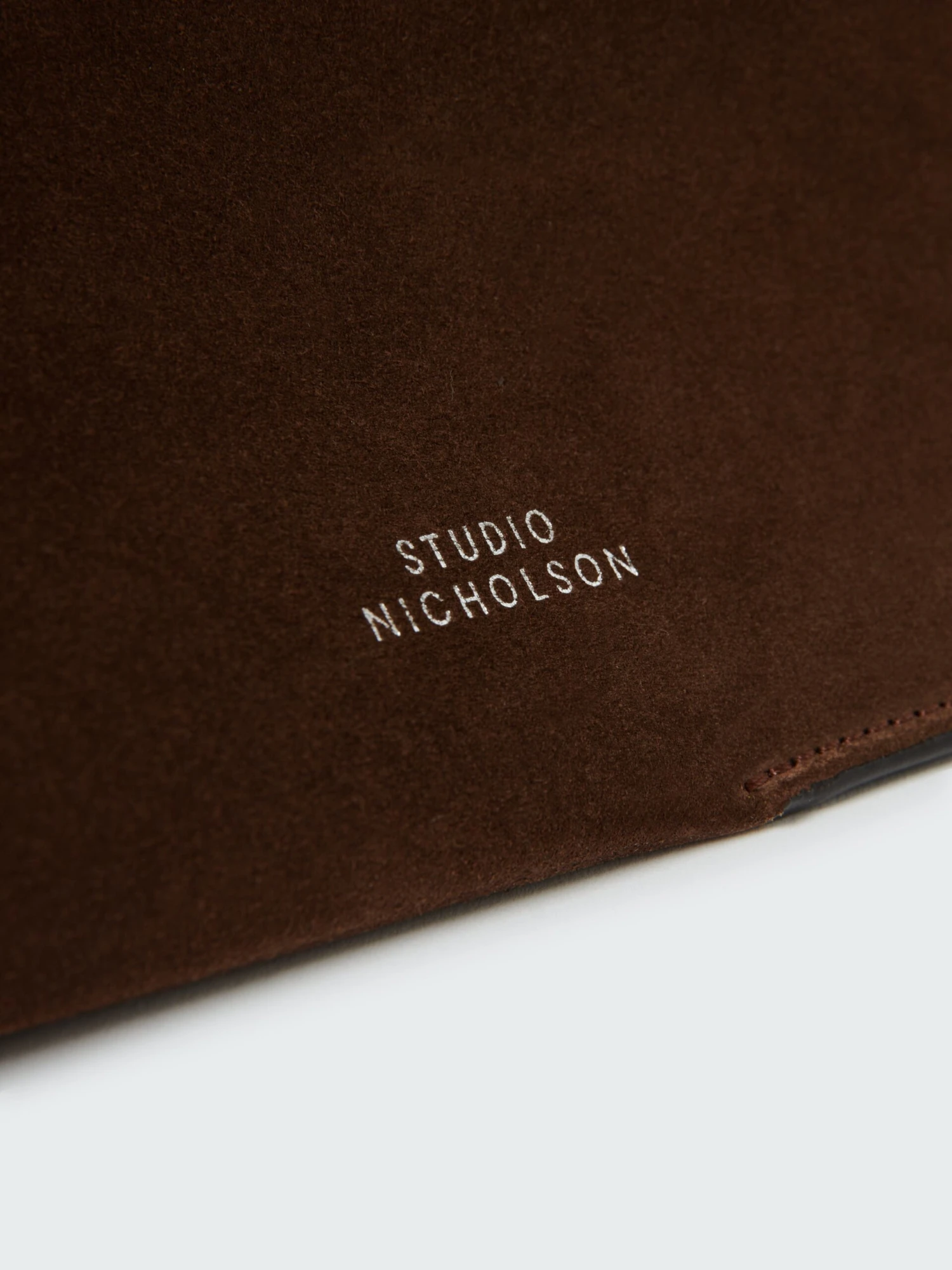 Studio Nicholson Doublet Suede Bag In Cocoa 8 Studio Nicholson Doublet Suede Bag In Cocoa - Image 8