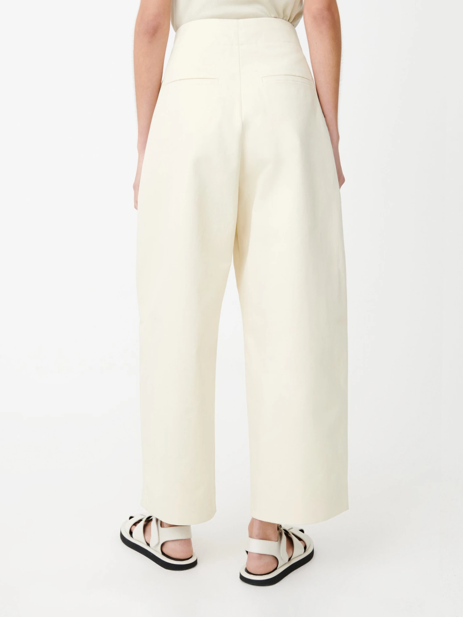 Studio Nicholson Dordoni Volume Pant In Cream 6 Studio Nicholson Dordoni Volume Pant In Cream - Image 6
