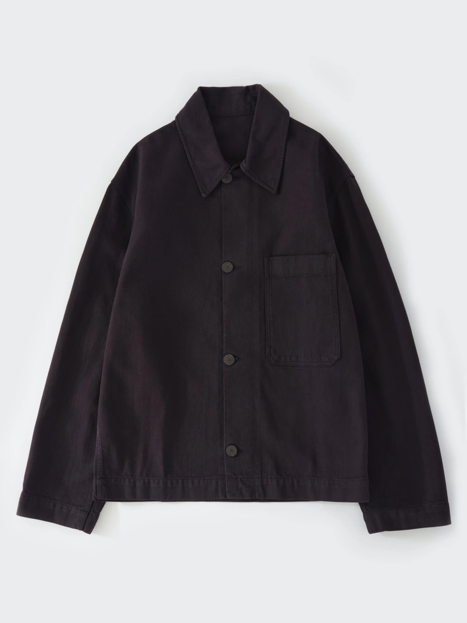 Studio Nicholson Ease Denim Jacket In Black Grape 7 Studio Nicholson Ease Denim Jacket In Black Grape - Image 7