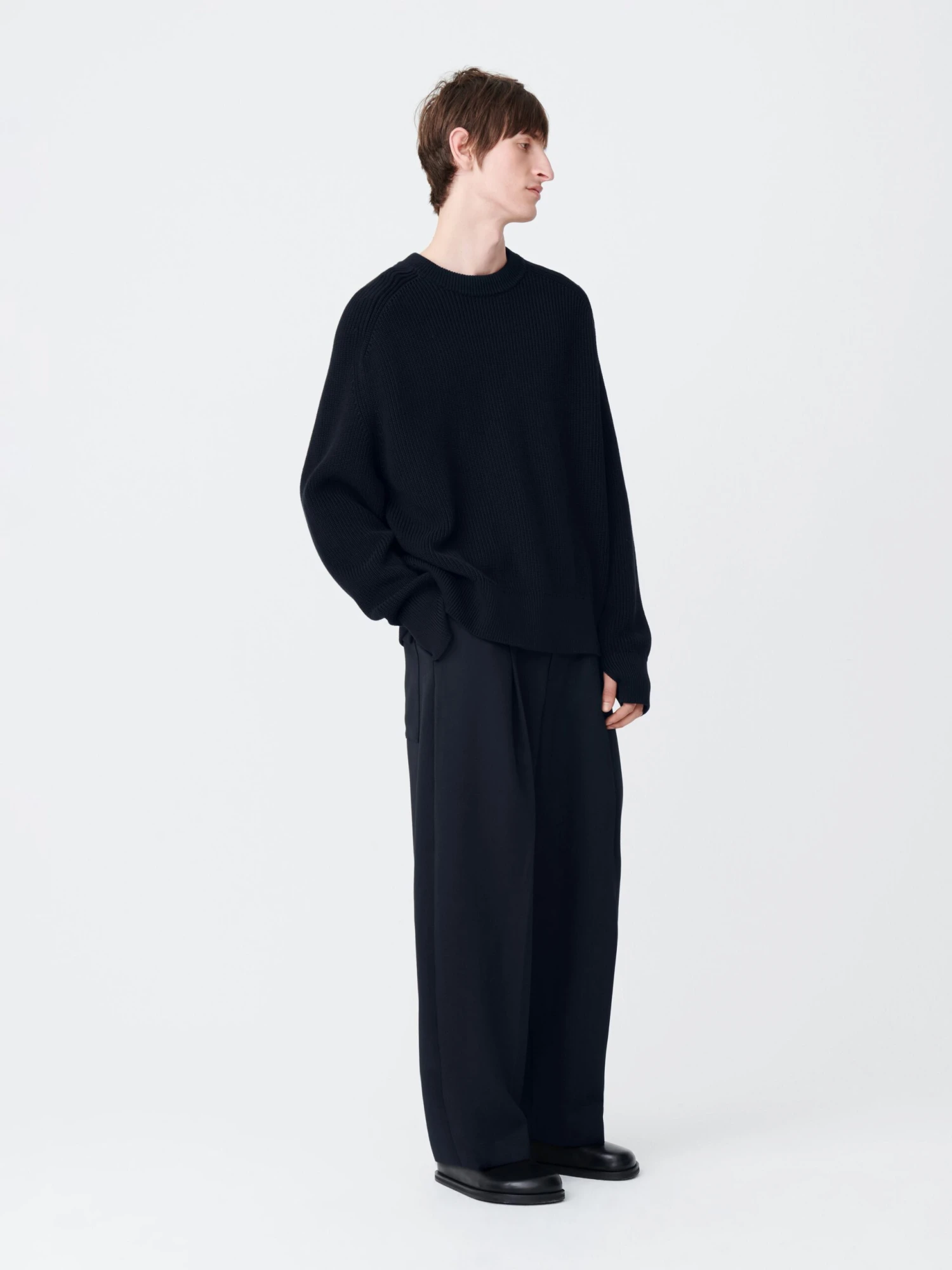 Studio Nicholson Ellis Pant In Darkest Navy 2 Studio Nicholson Ellis Pant In Darkest Navy - Image 2