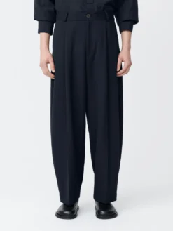 Studio Nicholson Ellis Pant In Darkest Navy 13 Studio Nicholson Ellis Pant In Darkest Navy -Studio Nicholson ELLISSNM 1074COMPACTPOLYVISCOSEDARKESTNAVY1 scaled