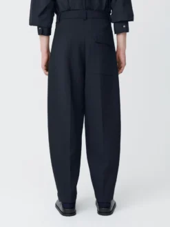 Studio Nicholson Ellis Pant In Darkest Navy 14 Studio Nicholson Ellis Pant In Darkest Navy -Studio Nicholson ELLISSNM 1074COMPACTPOLYVISCOSEDARKESTNAVY2 scaled