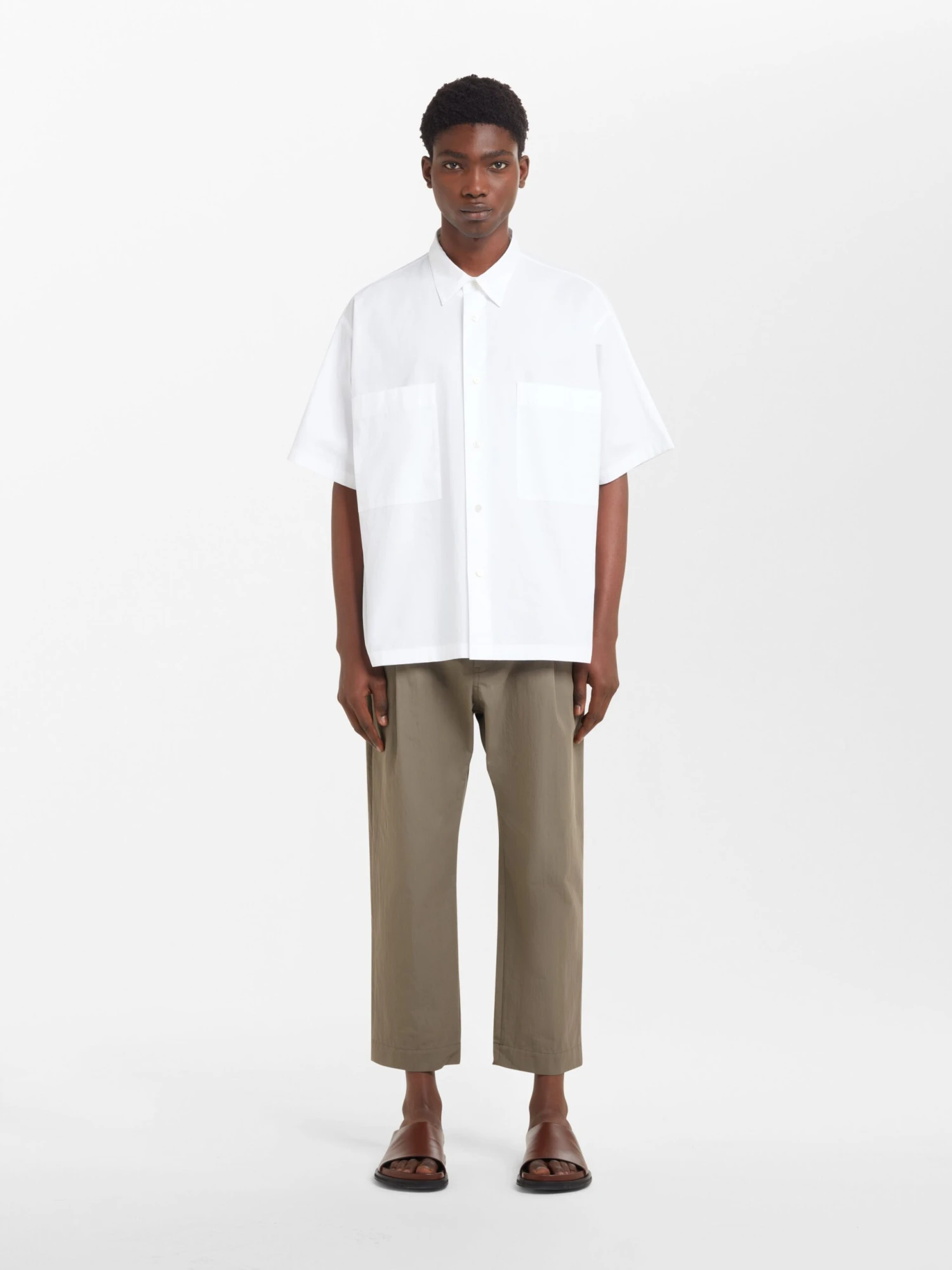 Studio Nicholson Eurus Shirt In Optic White 2 Studio Nicholson Eurus Shirt In Optic White - Image 2