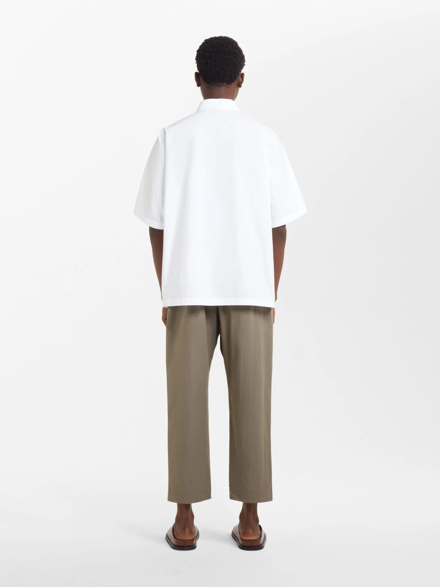 Studio Nicholson Eurus Shirt In Optic White 4 Studio Nicholson Eurus Shirt In Optic White - Image 4