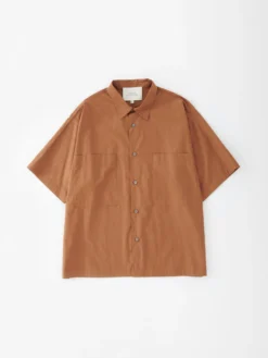 Studio Nicholson Eurus Shirt In Almond -Studio Nicholson EURUSSNM 984SHIRTALMOND FS scaled