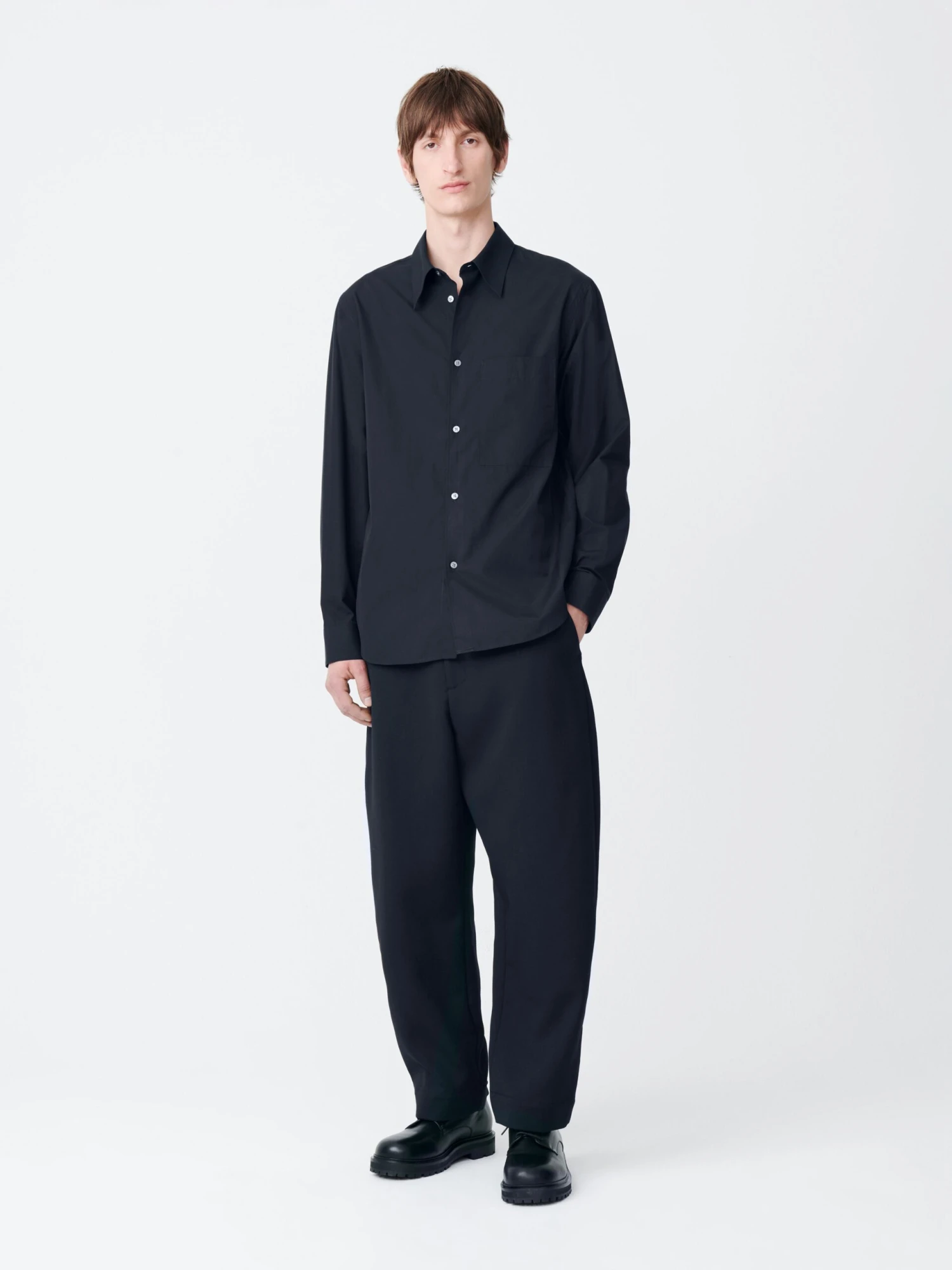 Studio Nicholson Ezra Pant In Darkest Navy 2 Studio Nicholson Ezra Pant In Darkest Navy - Image 2
