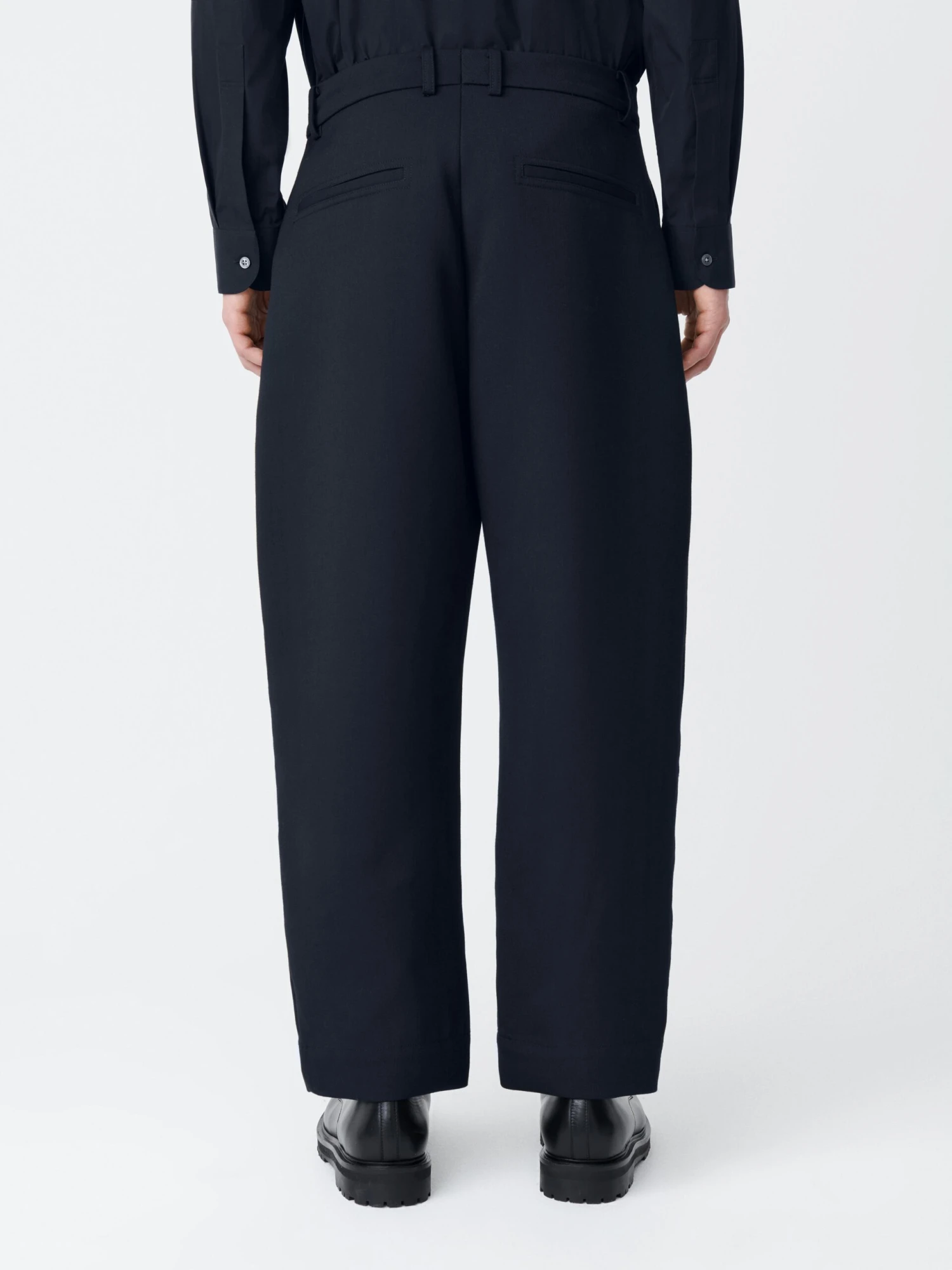 Studio Nicholson Ezra Pant In Darkest Navy 5 Studio Nicholson Ezra Pant In Darkest Navy - Image 5