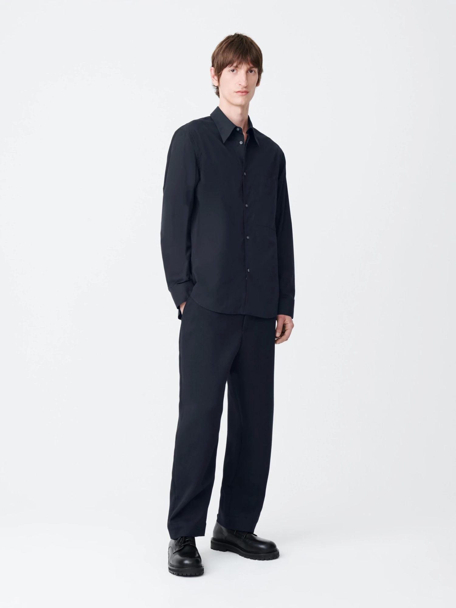 Studio Nicholson Ezra Pant In Darkest Navy 1 Studio Nicholson Ezra Pant In Darkest Navy