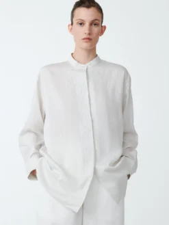 Studio Nicholson Faber Shirt In Black White