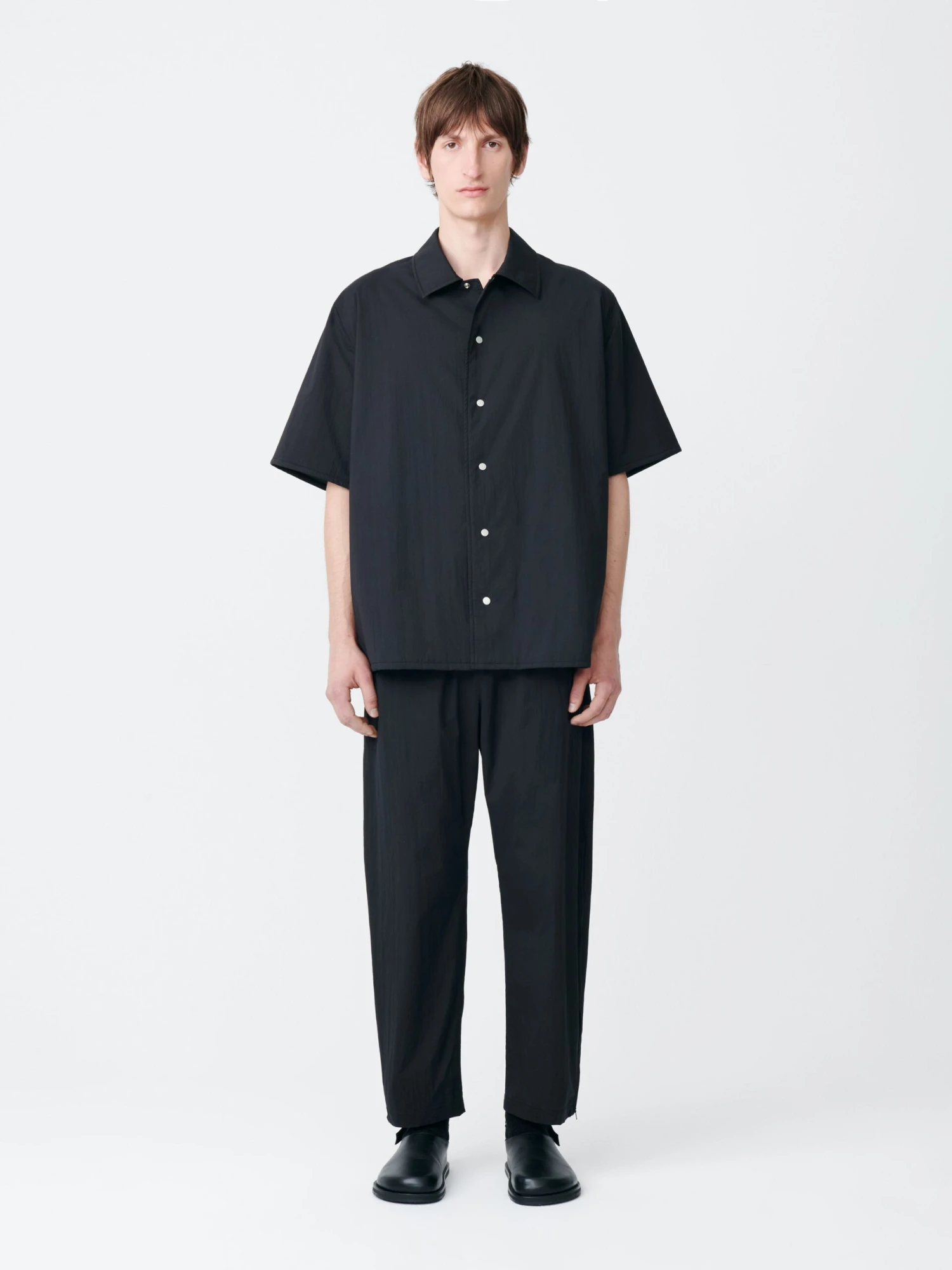 Studio Nicholson Feldt Shirt In Black 1 Studio Nicholson Feldt Shirt In Black
