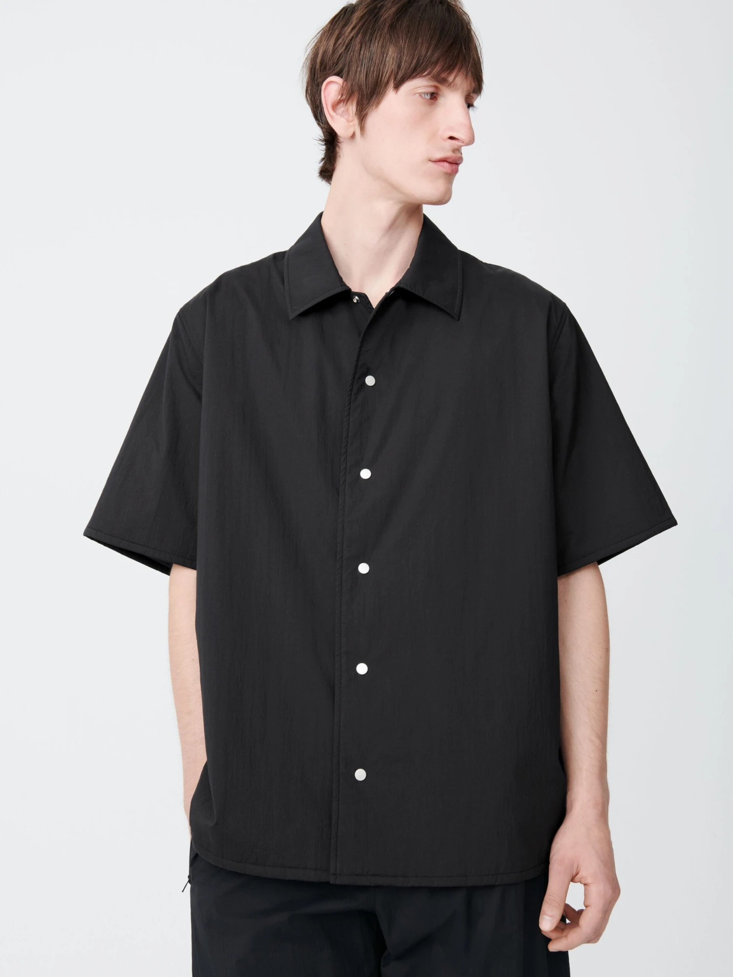 Studio Nicholson Feldt Shirt In Black 4 Studio Nicholson Feldt Shirt In Black - Image 4