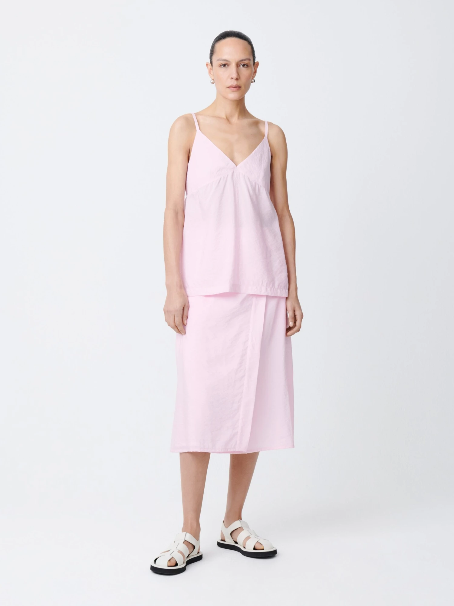 Studio Nicholson Foley Skirt In Miami Pink 1 Studio Nicholson Foley Skirt In Miami Pink