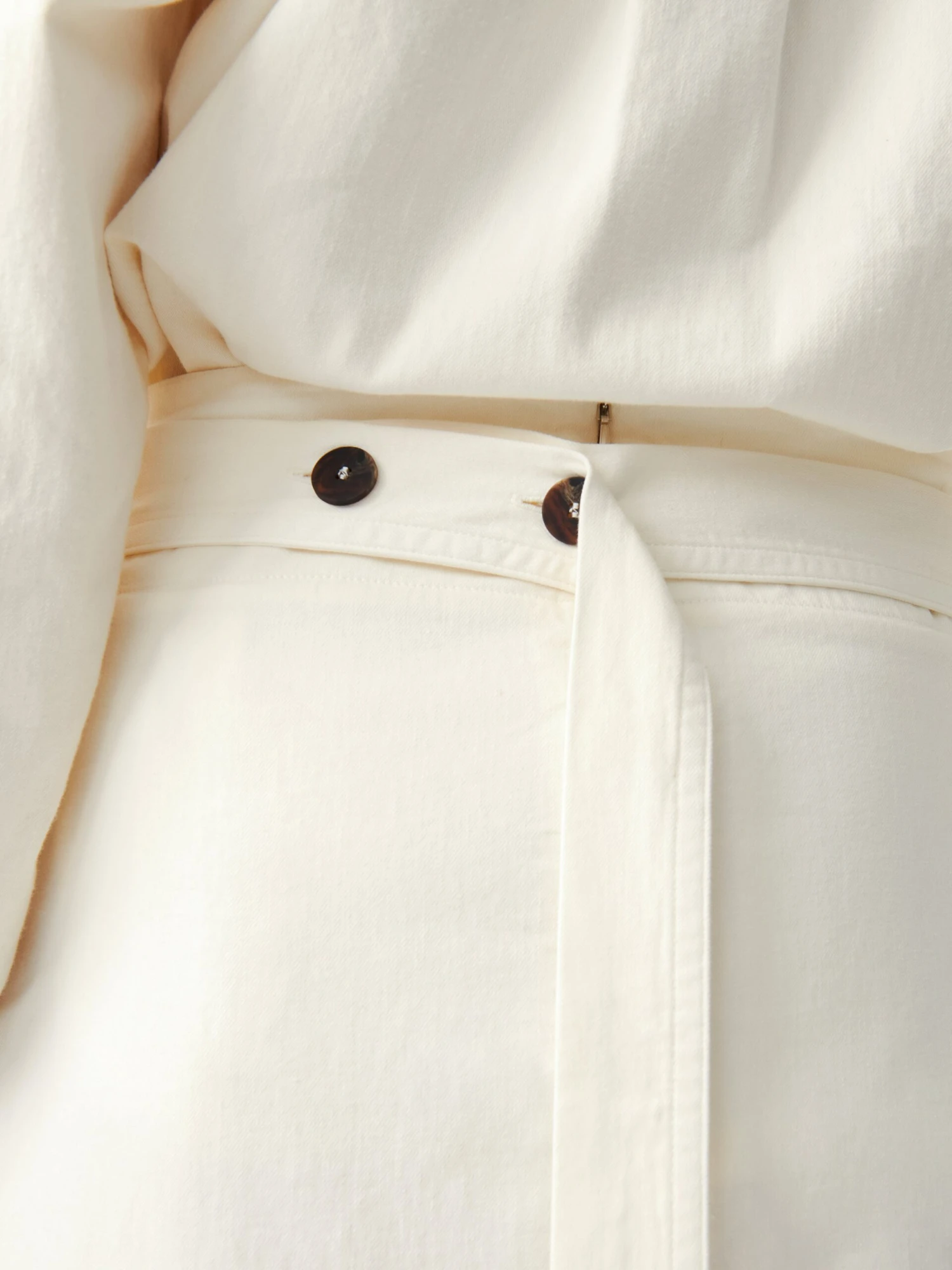 Studio Nicholson Foley Denim Skirt In Parchment 6 Studio Nicholson Foley Denim Skirt In Parchment - Image 6