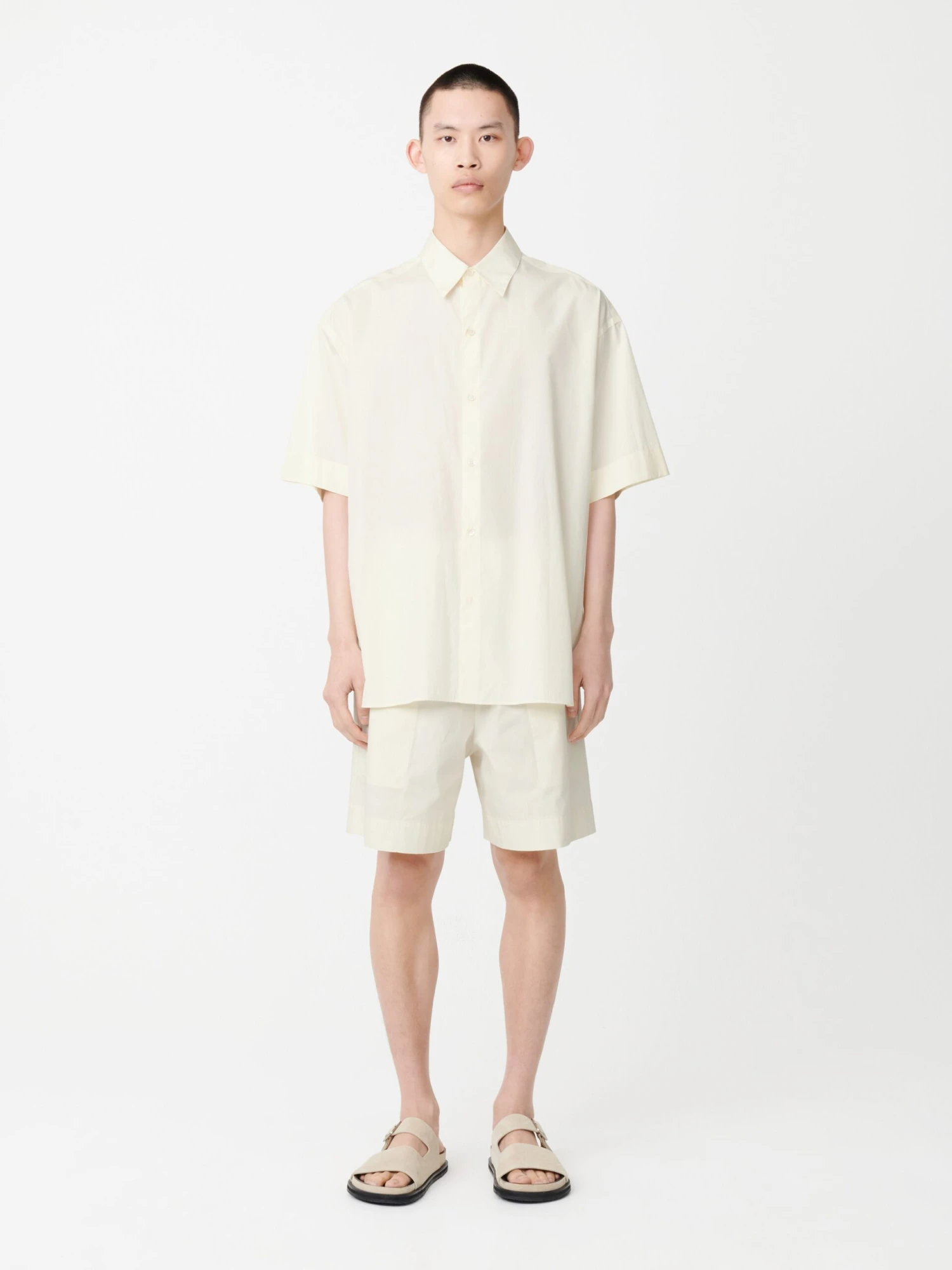 Studio Nicholson Ford Short In Parchment 1 Studio Nicholson Ford Short In Parchment