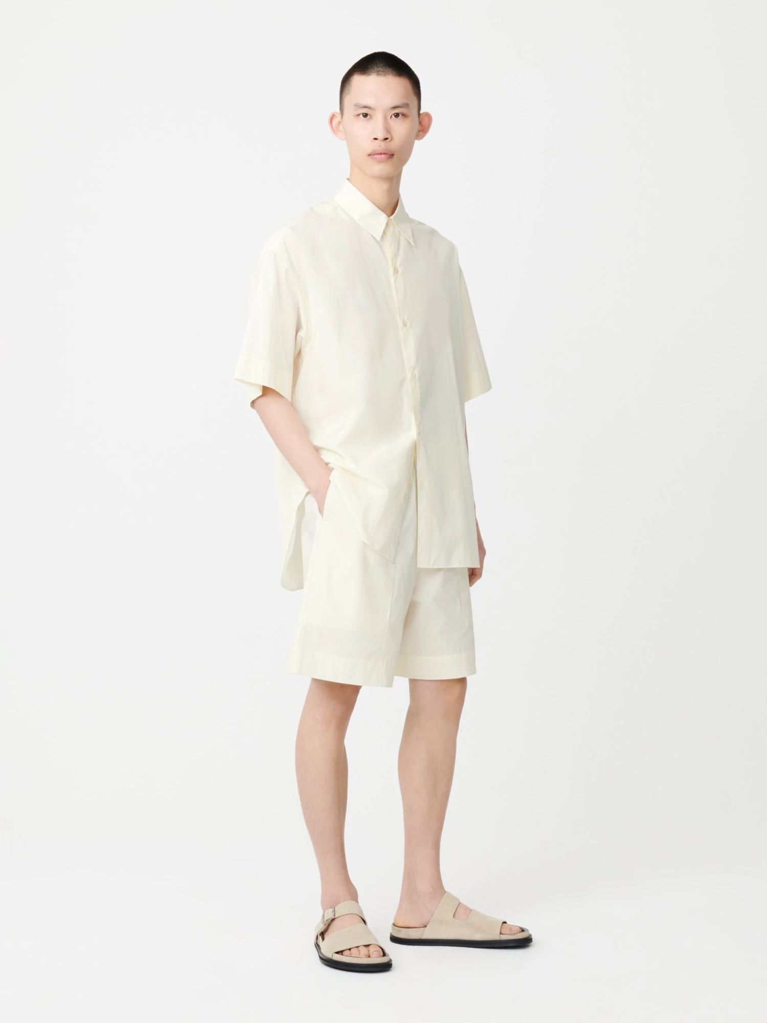 Studio Nicholson Ford Short In Parchment 2 Studio Nicholson Ford Short In Parchment - Image 2