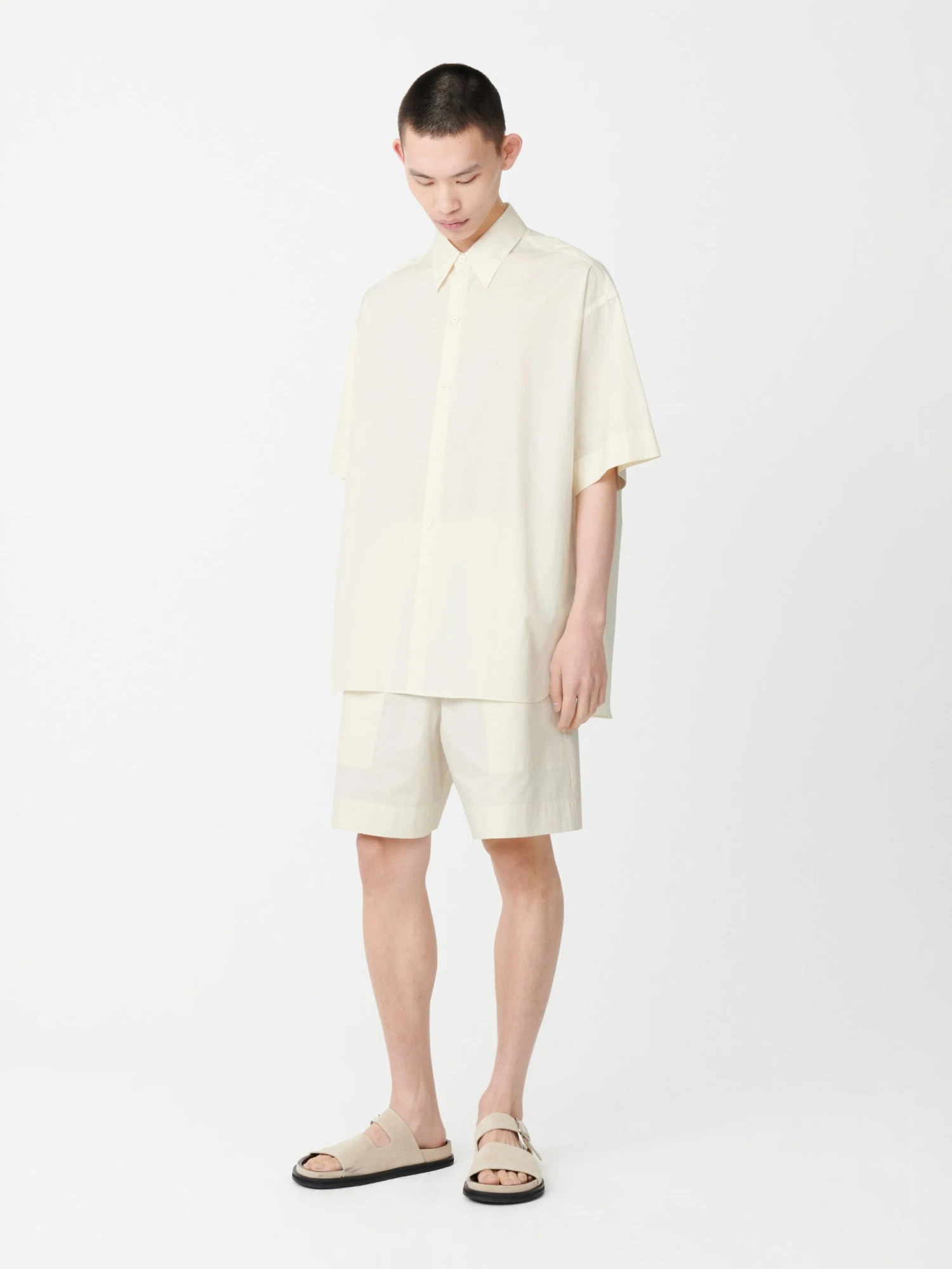 Studio Nicholson Ford Short In Parchment 3 Studio Nicholson Ford Short In Parchment - Image 3