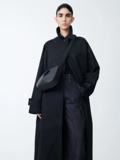 Studio Nicholson Fortuna Leather Bag In Black -Studio Nicholson FORTUNASN 743LeatherBaginBlack scaled