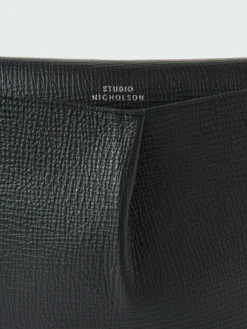 Studio Nicholson Fortuna Leather Bag In Black -Studio Nicholson FORTUNASN 743PALMELLATOLEATHERBLACK 374 scaled