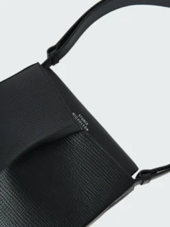 Studio Nicholson Fortuna Leather Bag In Black -Studio Nicholson FORTUNASN 743PALMELLATOLEATHERBLACK 389 scaled