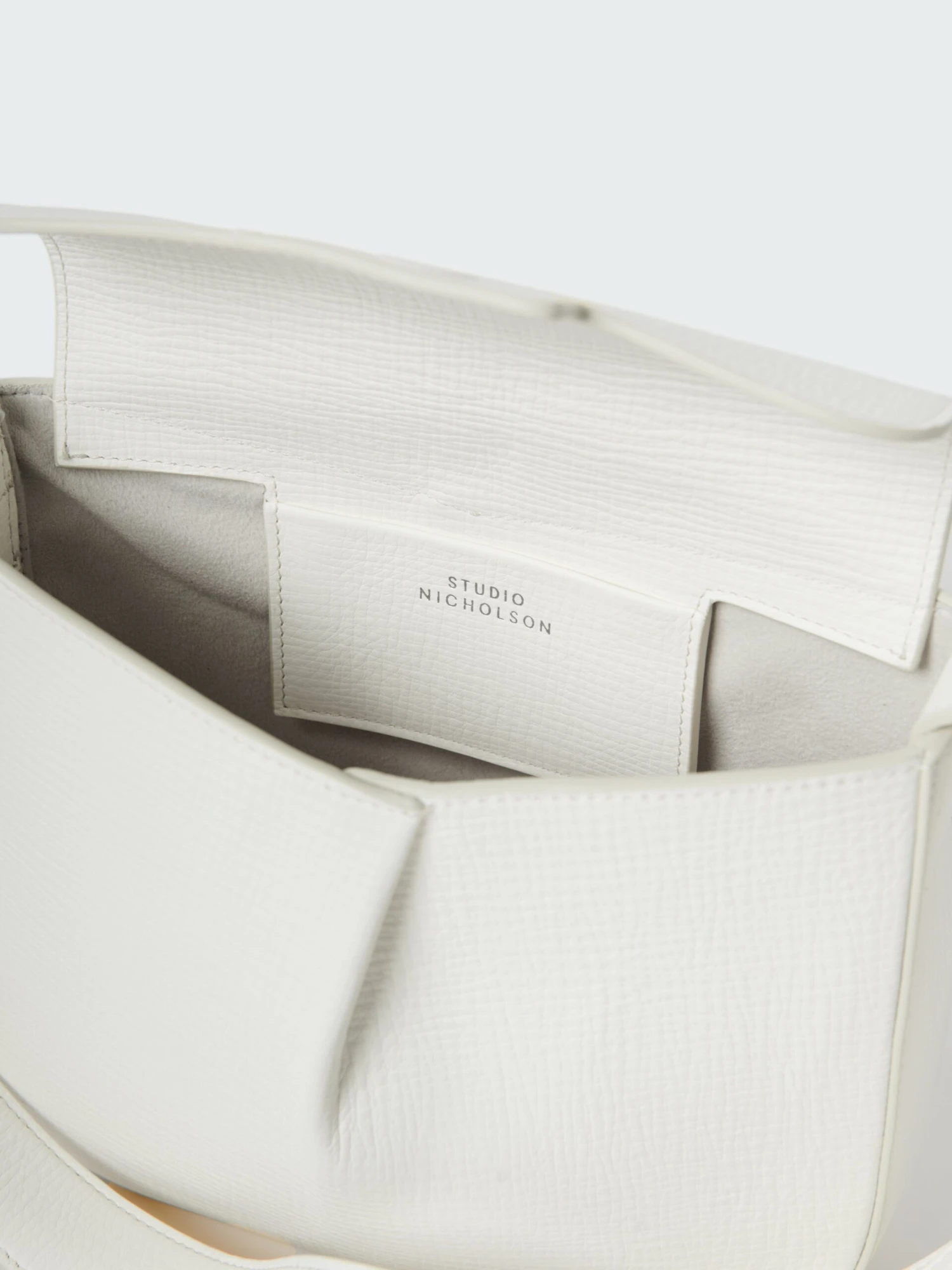 Studio Nicholson Fortuna Leather Bag In Parchment 5 Studio Nicholson Fortuna Leather Bag In Parchment - Image 5