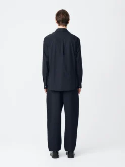 Studio Nicholson Foxe Shirt In Darkest Navy -Studio Nicholson FOXESNM 1125DARKESTNAVY4 scaled