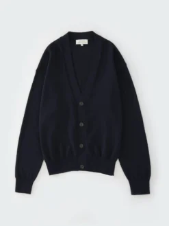 Studio Nicholson Frieze Knit In Darkest Navy -Studio Nicholson FRIEZESNM 1113ICECREPECOTTONDARKESTNAVY 0461 FS scaled