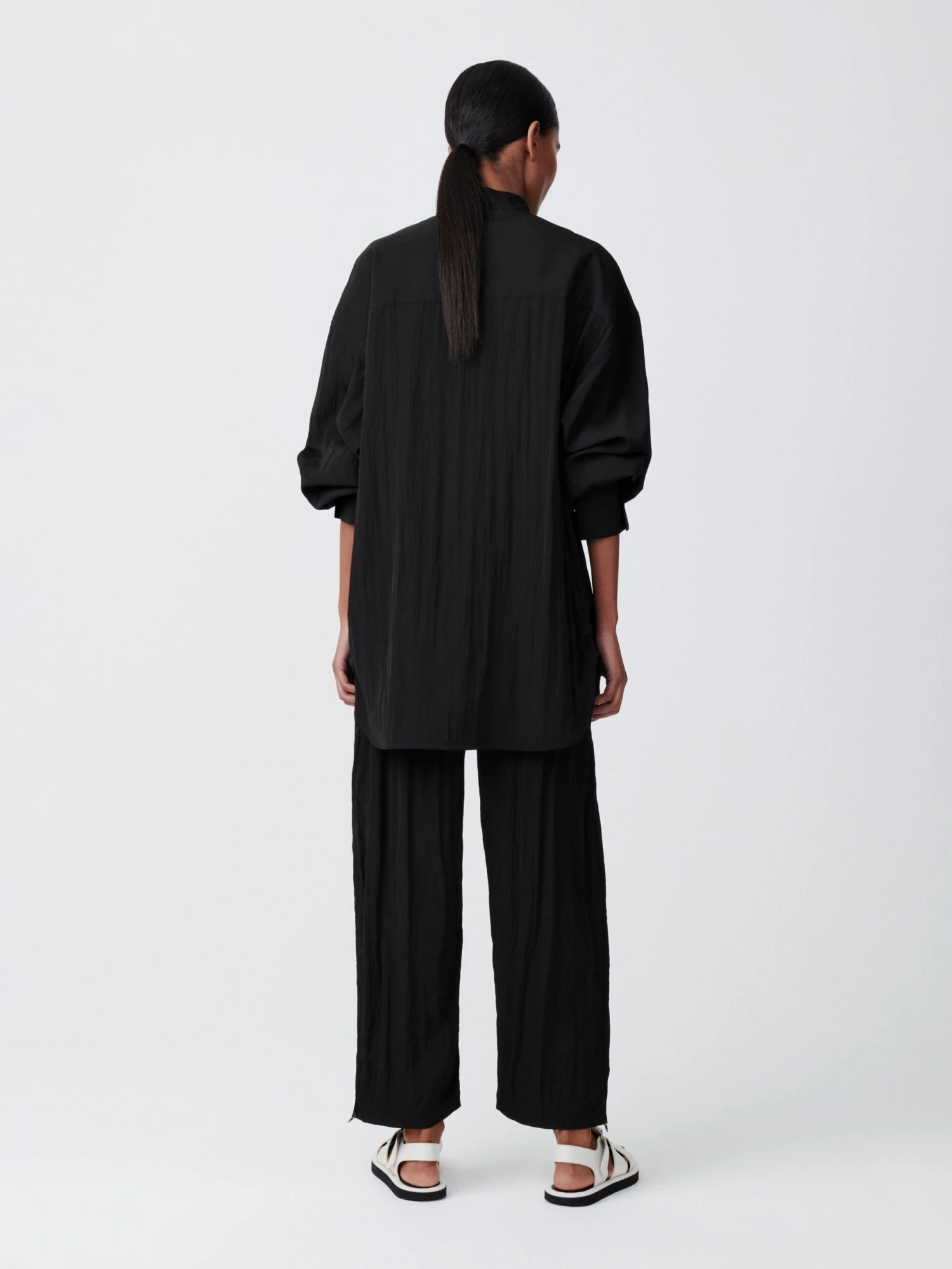 Studio Nicholson Frink Viscose Shirt In Black 4 Studio Nicholson Frink Viscose Shirt In Black - Image 4