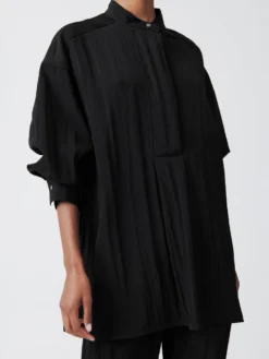 Studio Nicholson Frink Viscose Shirt In Black 11 Studio Nicholson Frink Viscose Shirt In Black -Studio Nicholson FRINKJACKETBLACK4 scaled