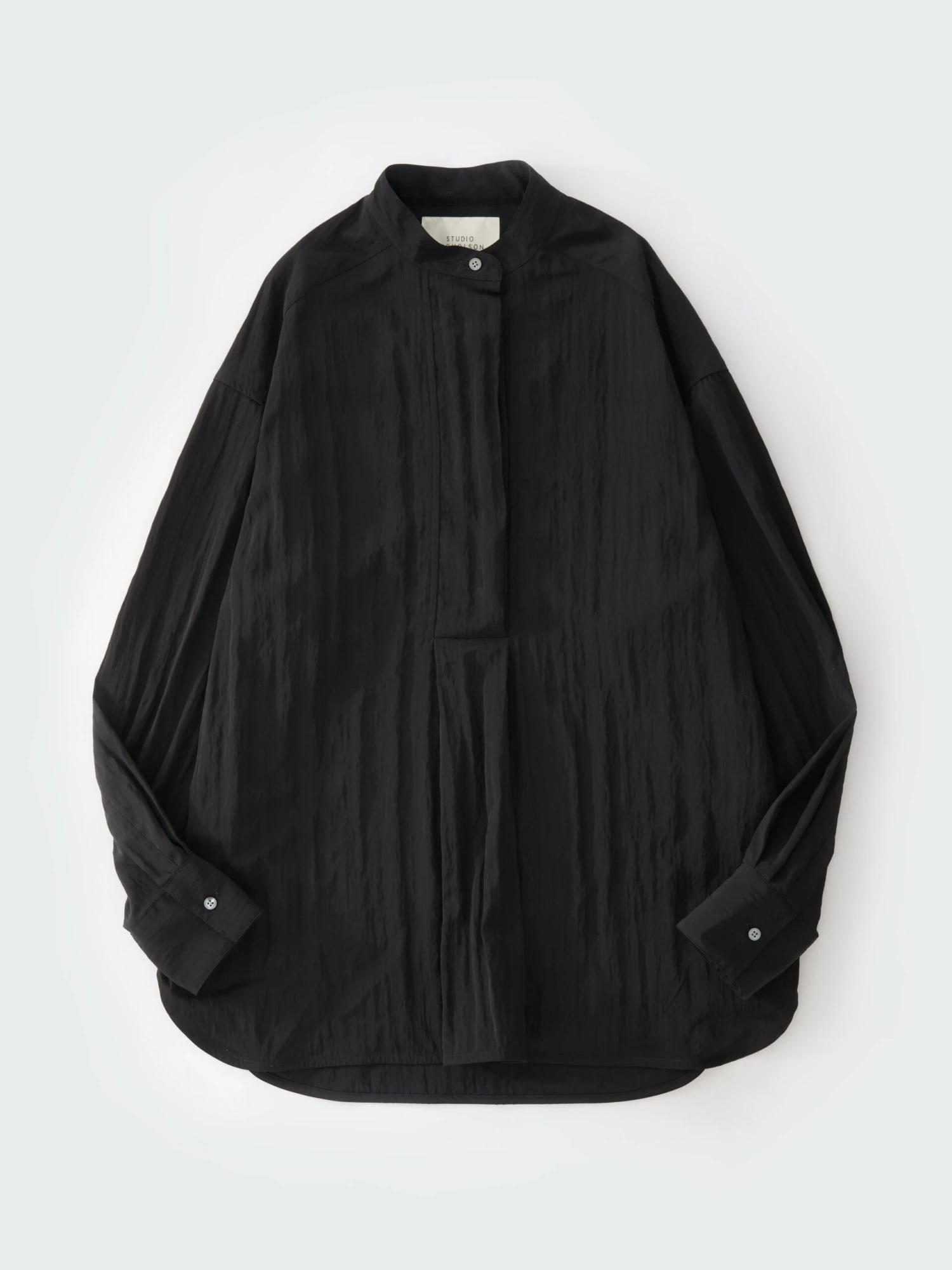 Studio Nicholson Frink Viscose Shirt In Black 6 Studio Nicholson Frink Viscose Shirt In Black - Image 6
