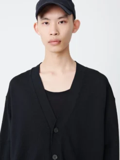 Studio Nicholson Frieze Knit In Darkest Navy -Studio Nicholson FriezeSNM 1113ICECREPECOTTONDarkestNAVY1 scaled