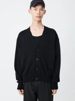 Studio Nicholson Frieze Knit In Darkest Navy -Studio Nicholson FriezeSNM 1113ICECREPECOTTONDarkestNAVY2 scaled