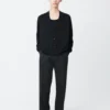 Studio Nicholson Frieze Knit In Darkest Navy