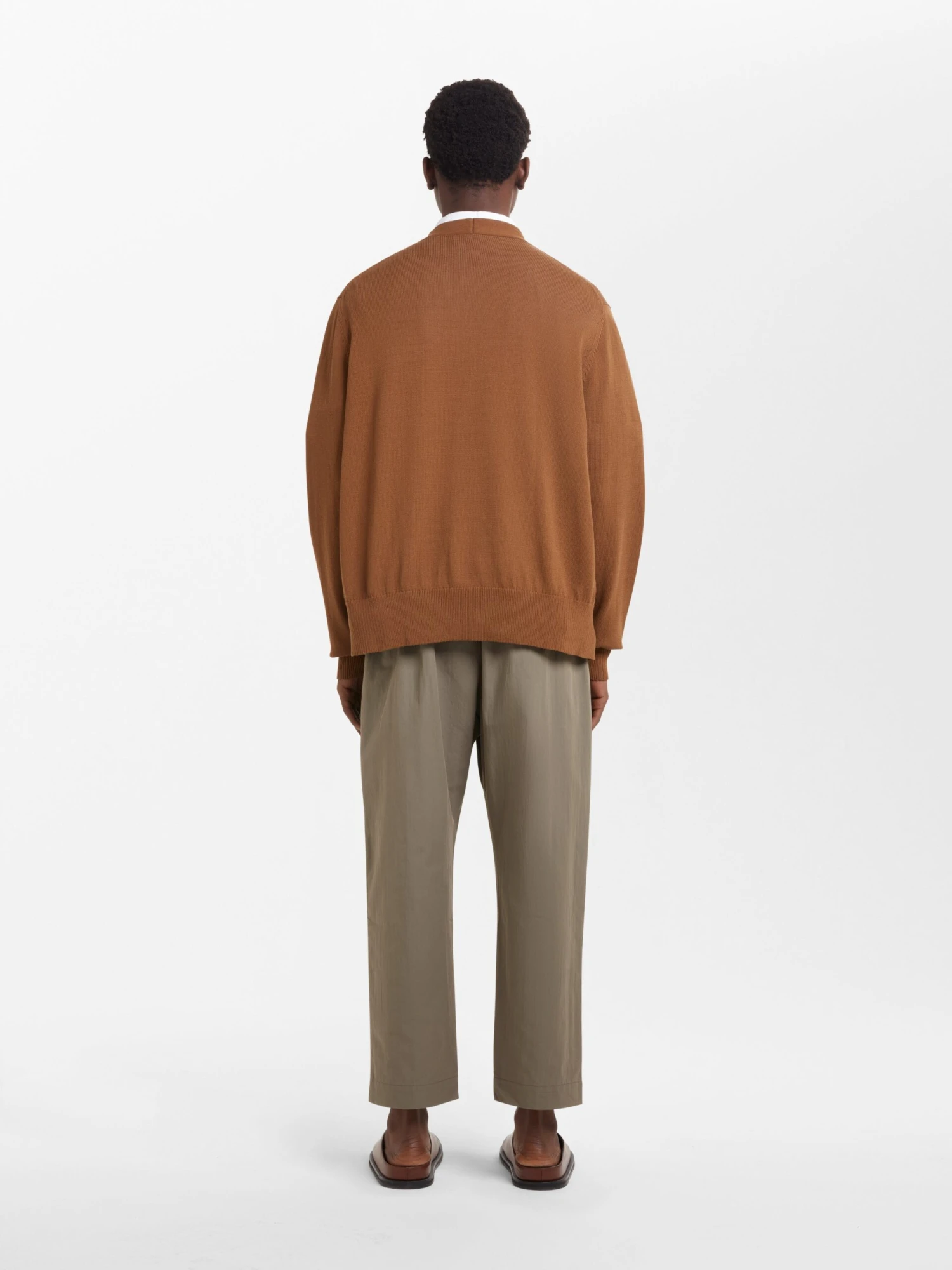 Studio Nicholson Gentile Pant In Fatigue 3 Studio Nicholson Gentile Pant In Fatigue - Image 3