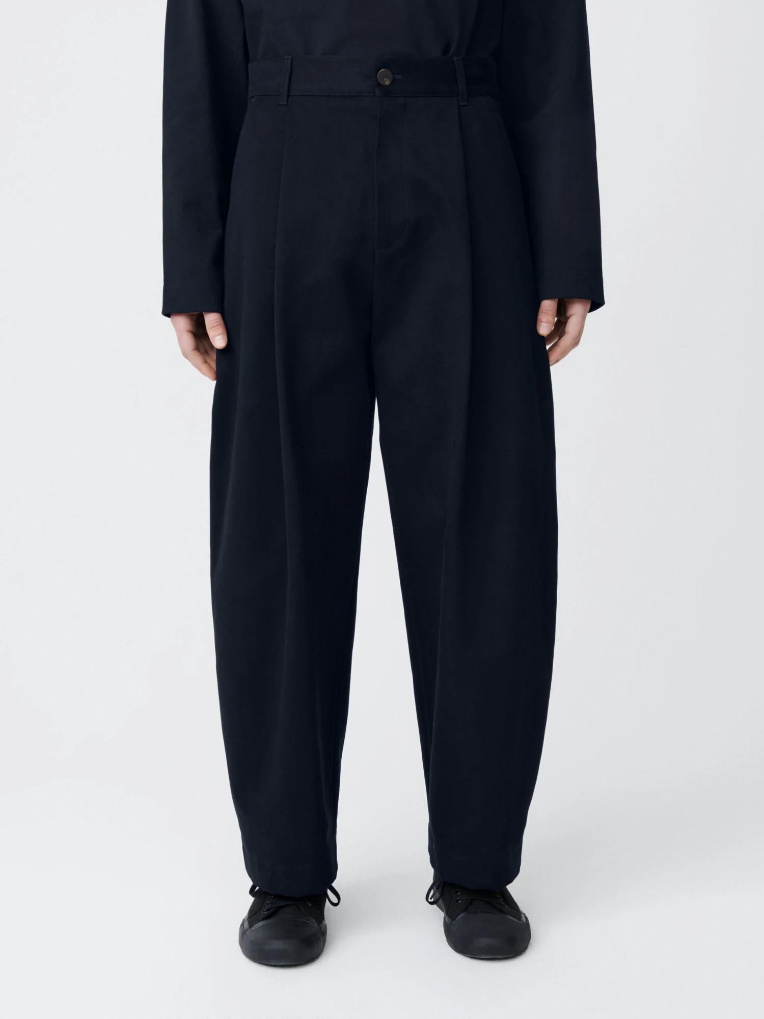 Studio Nicholson Guild Pant In Dark Navy 2 Studio Nicholson Guild Pant In Dark Navy - Image 2