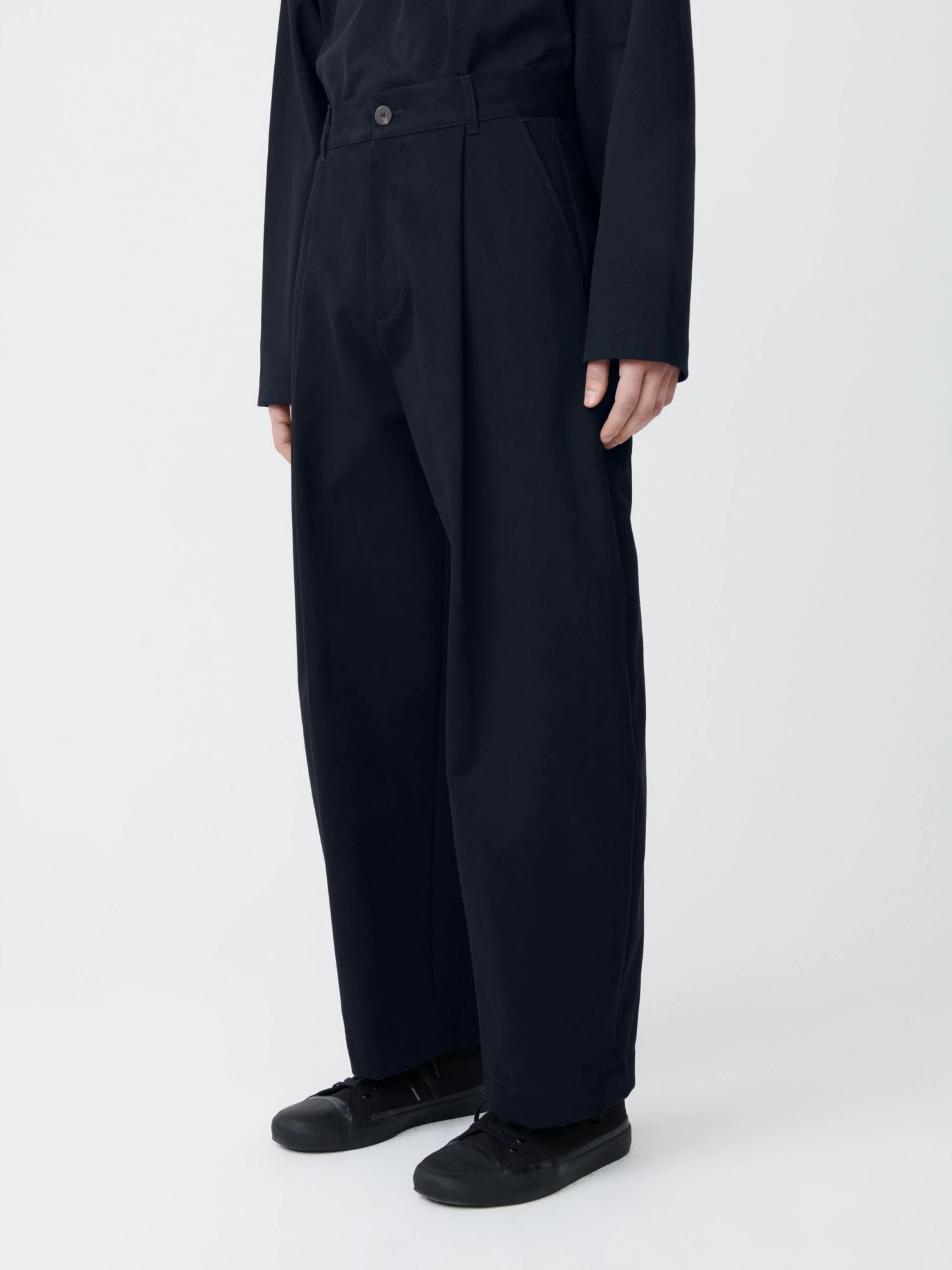 Studio Nicholson Guild Pant In Dark Navy 4 Studio Nicholson Guild Pant In Dark Navy - Image 4