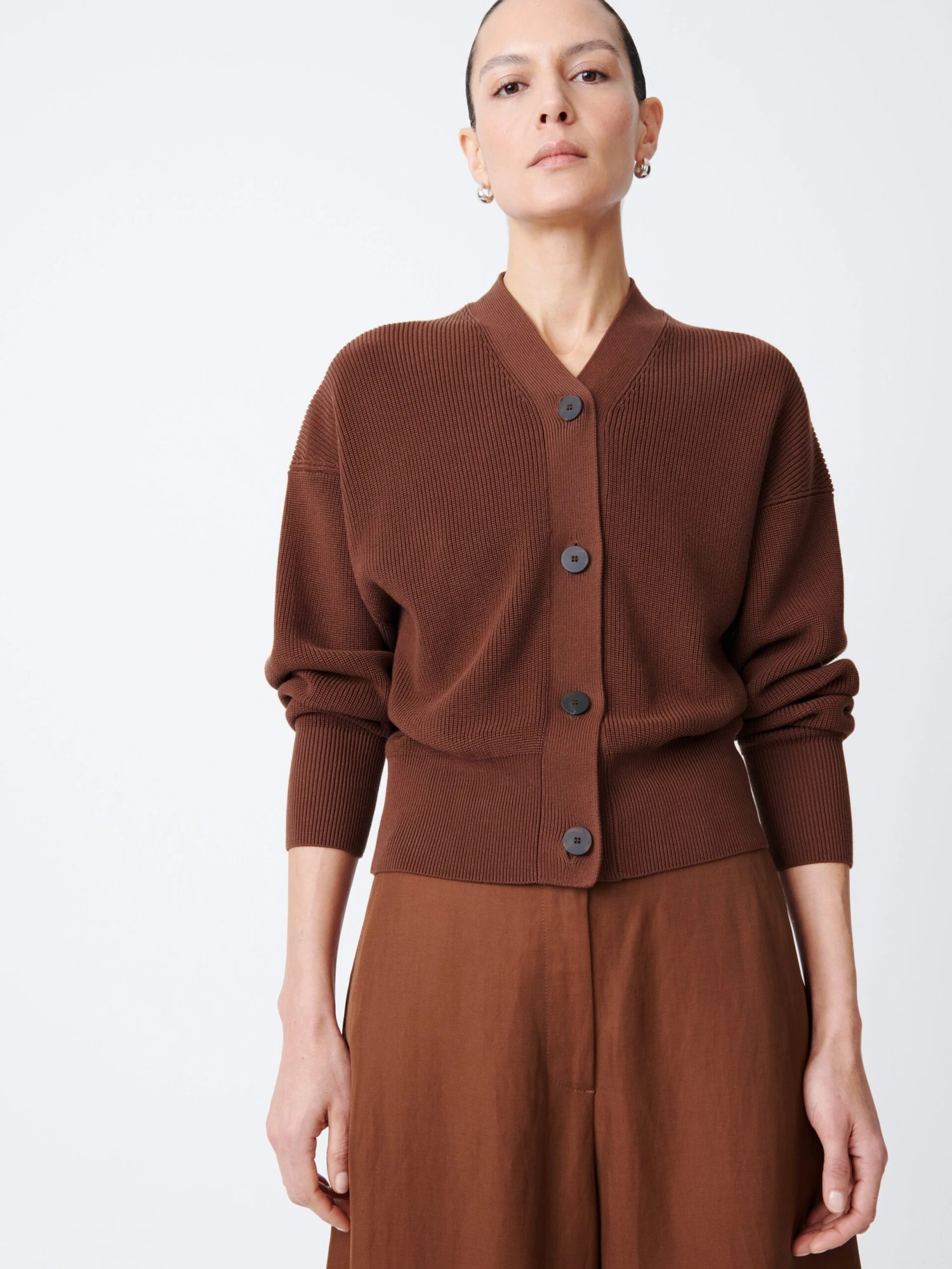 Studio Nicholson Hana Knit In Carob Brown 4 Studio Nicholson Hana Knit In Carob Brown - Image 4