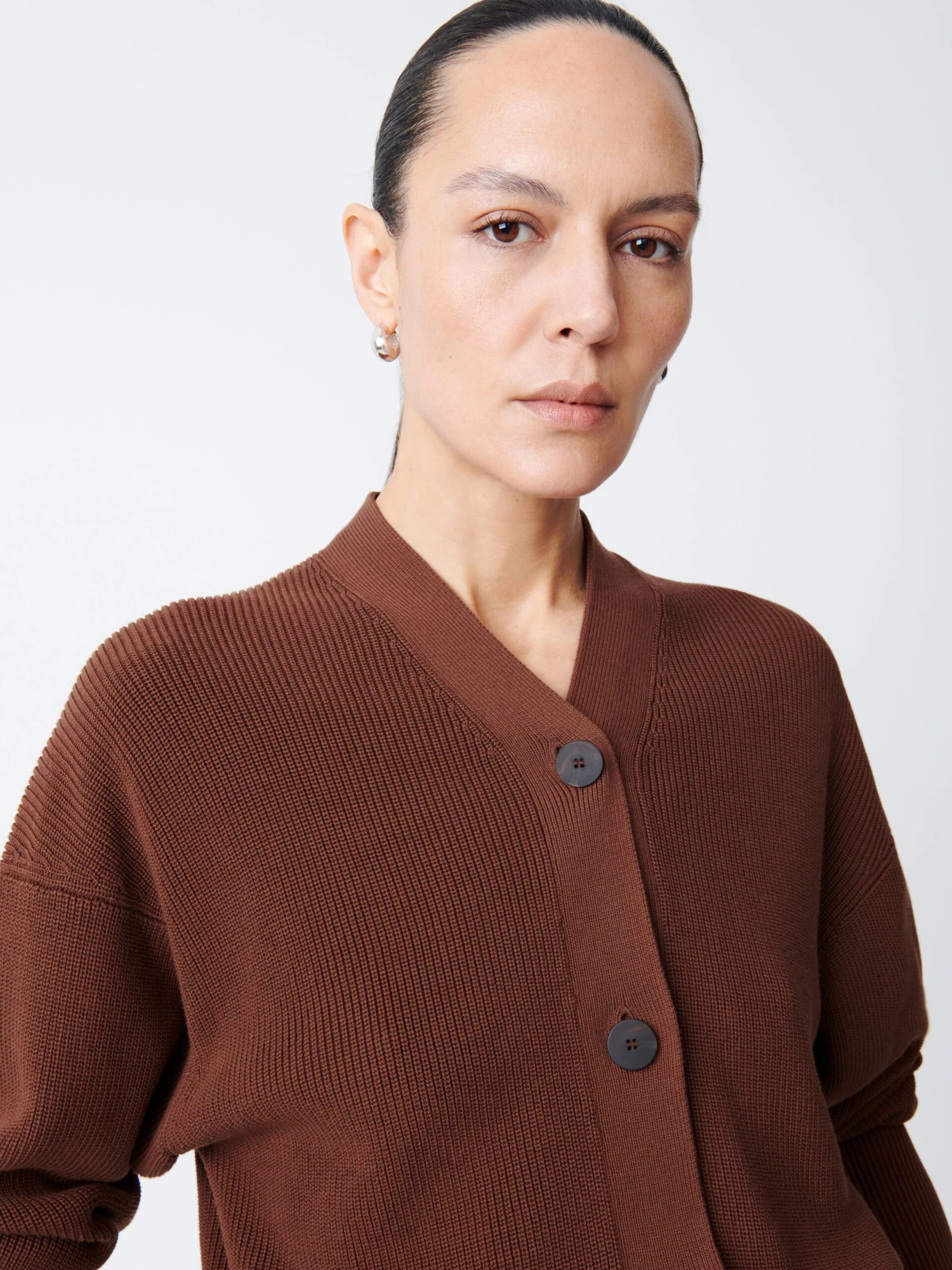 Studio Nicholson Hana Knit In Carob Brown 5 Studio Nicholson Hana Knit In Carob Brown - Image 5